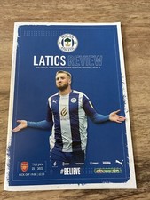 Wigan v Arsenal Papa Johns Trophy 25/1/2022 Mint Programme