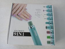 Professional 9 In 1  Electric Nail Polisher File Drill Mini Manicure Set ONU