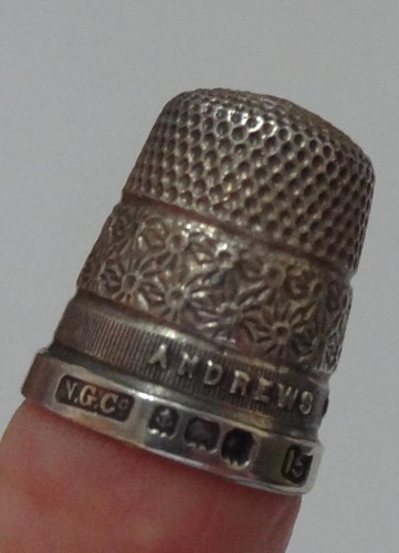 Silver advertising thimble - advertising,