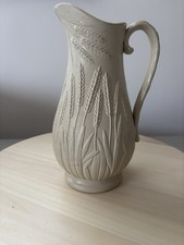 Antique DUDSON stoneware RELIEF MOULDED Victorian WHEAT pattern JUG c.1861