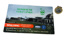 Golfing Golf Score Card Monifieth Vintage ra