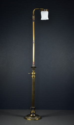 Antique brass desk - antique, lamp