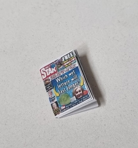Miniature newspaper the star - newspaper,