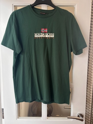 Napapijri green tshirt size - napapijri,