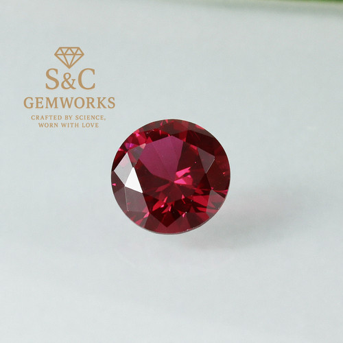 Rose red ruby corundum - #5,
