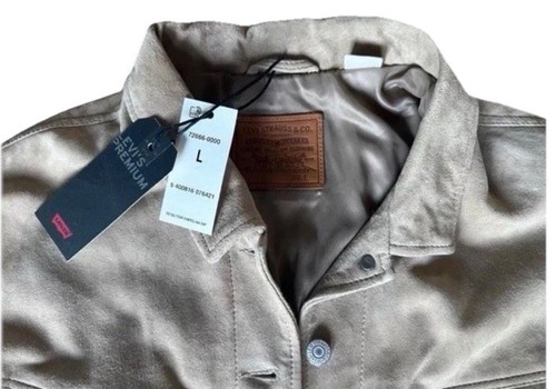 Levi s leather jacket - leather,