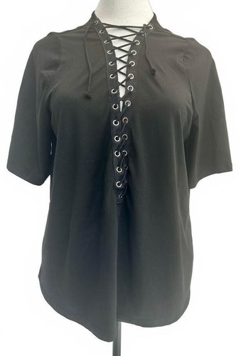 Shein curve black - lace, up