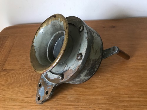 Vintage hand crank heavy - hand, brass