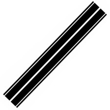 Racing Car Bonnet Hood Sticker Double Line Stripe Decal Decoration Waterproof