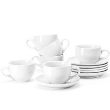 6 Ounce Porcelain Coffee Cups