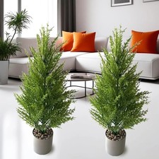 Green artificial small pine - green,