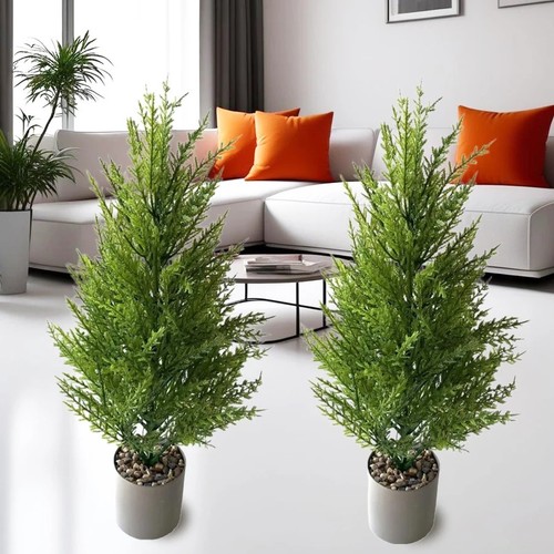 Green artificial small pine - green,