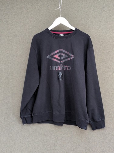Umbro black sweatshirt - black, crew