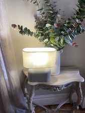 GARDEN TRADING CONCRETE BASE TABLE LAMP CREAM SHADE