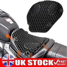 Motorcycle Gel Seat Cushion 3D Honeycomb Shock Absorbing Seat Pad Universal