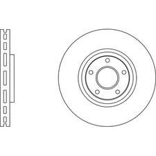 2x Brake Discs Vented For