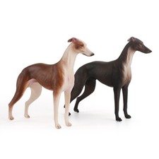 Scale Realistic Greyhound Dog Statue Resin Animal Model Toys Figure Decor 1/6