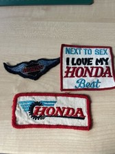 Honda Used Motorcycle Patches Cloth Badges Job Lot