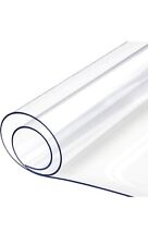1mm Thick Clear Transparent Vinyl PVC Tablecloth Table Protector Plastic Cover