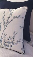 12” X 18” LAURA ASHLEY PUSSY WILLOW SEASPRAY FABRIC CUSHION COVER PIPED