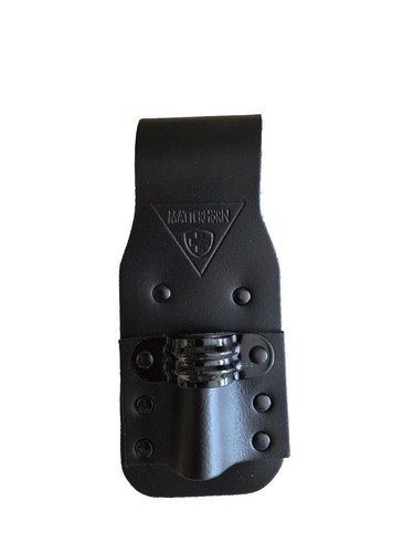 Black leather single - black,