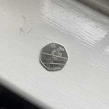 Rare Olympic 50p Equestrian /
