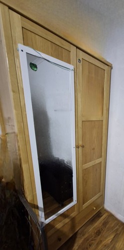 Solid wood wardrobe with - solid,
