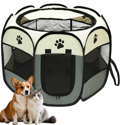Portable pet playpen - dog, puppy