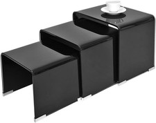 Nesting Tables Glass Set of 3