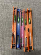 5 x Original Handmade Mick Wilkinson Glass Stem Pole Floats