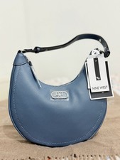 Nine West Blue Half moon Hobo