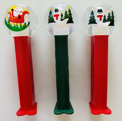 Christmas snow globes pez - snow,
