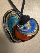 Murano Glass Heart Pendant