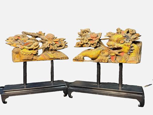Pair antique 19th century - pair,