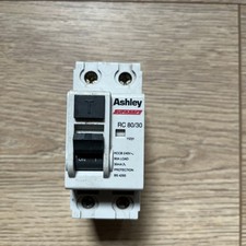 ASHLEY 80 AMP 30mA DOUBLE POLE RCCB RCD RC80/30