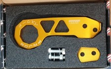 GOLD Password UNIVERSAL JDM Aluminium Tow Rear Hook Honda/Mazda/Mitsubishi