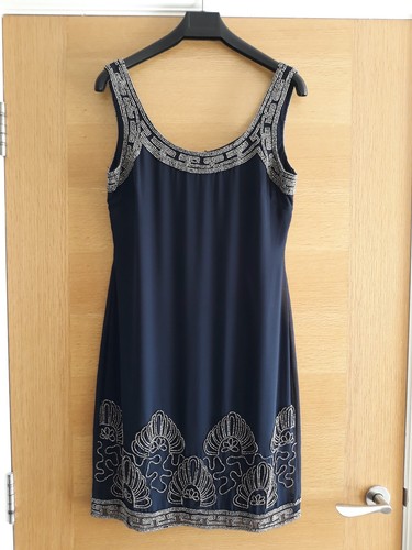Adrianna papell navy beaded - adrianna,