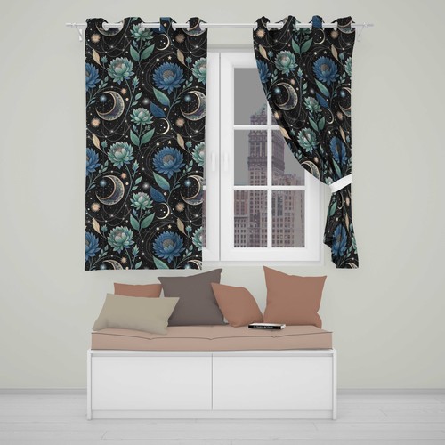 Blackout eyelet curtains - eyelet,