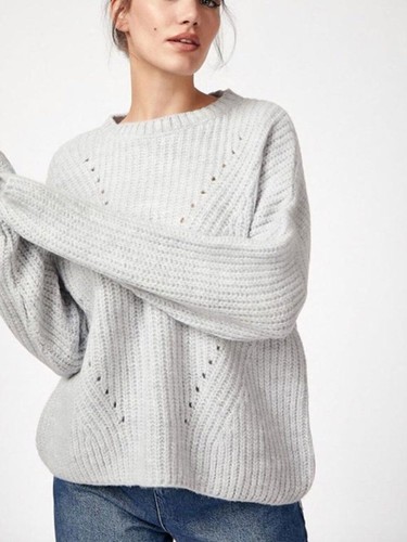 Gap brushed pointelle sweater - pointelle,