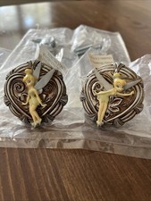 Disney TINKERBELL Drawer Pulls Knobs Metal Set Of 2 With Hardware Never Used