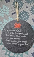 Welsh Slate Hanging Sign, To