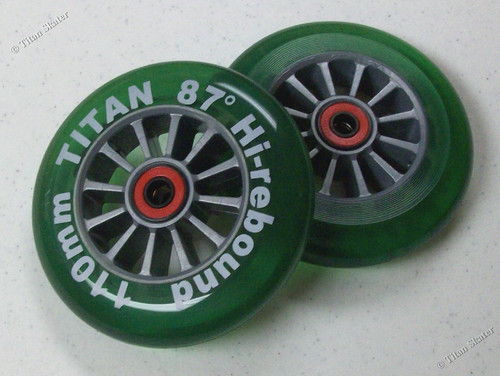 110mm green replacement wheels - 110mm,