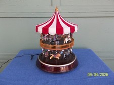 Mr. Christmas Double Decker Carousel. Lights & Music 1994 WORKS!