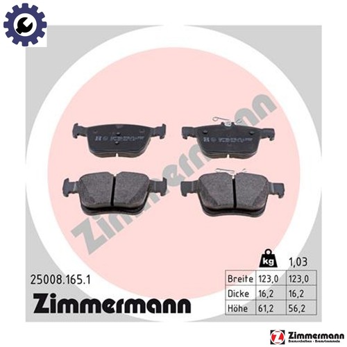 Brake pad set - pad,