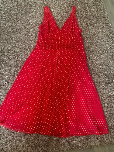 Ladies red polka dot - red,