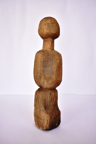 Antique wooden primitive doll - wooden,