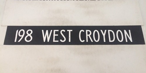 South london bus blind - south, 42"