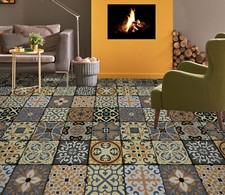 3D Retro Tile Pattern R2595