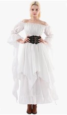 NSPSTT Womens Victorian Renaissance Costume Gothic Witch Medieval L/XL