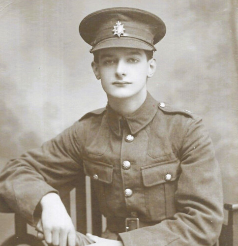 Ww1 named british soldier rppc - ww1,